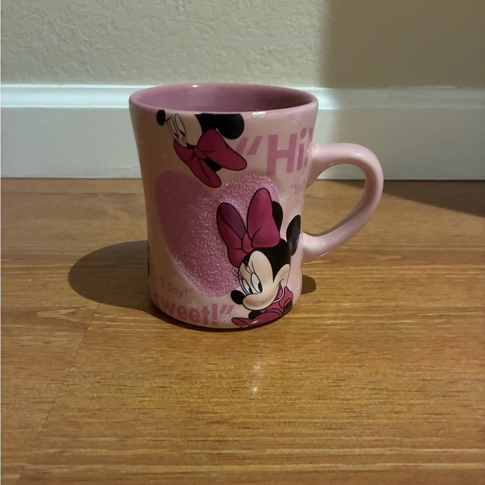 Disney Pink Minnie Mouse Heart Mug